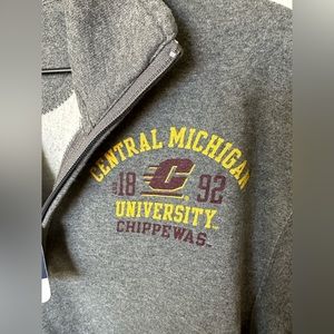Central Michigan Fleece Quarter Zip - new with tags, unisex